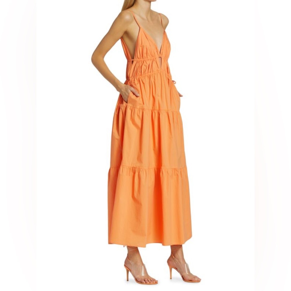 ASTR the Label Cassie Tiered Cinched Maxi Dress